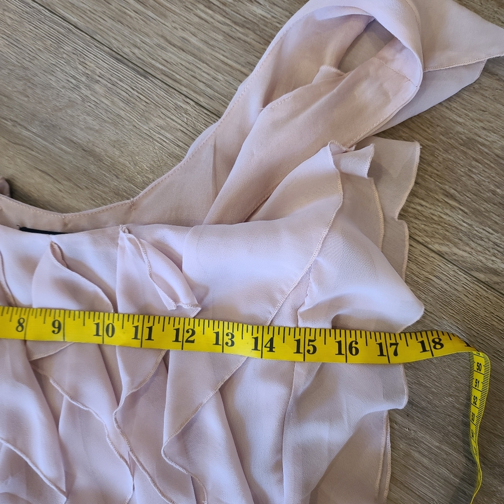 ASOS Blush Pink Ruffle Mini Dress - Picture 9 of 9